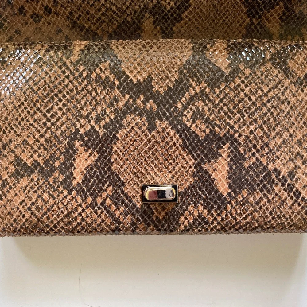 Alexis Hudson Lucy Crossbody Handbag/Amber Snake//NEW/$325 RETAIL!/NEVER USED!